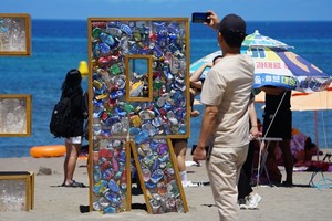 파도 <b>소리</b>와 함께… <b>제주</b> 이호테우해수욕장 해변 풍경