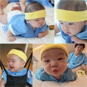 <b>곽튜브</b>, 생후 140일 <b>아들 태산</b> 배밀이 도전
