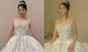 혜리, 발랄함 대신 선보인 우아한 드레스 자태